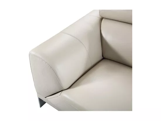 Fauteuil cuir Design HAVANA Beige