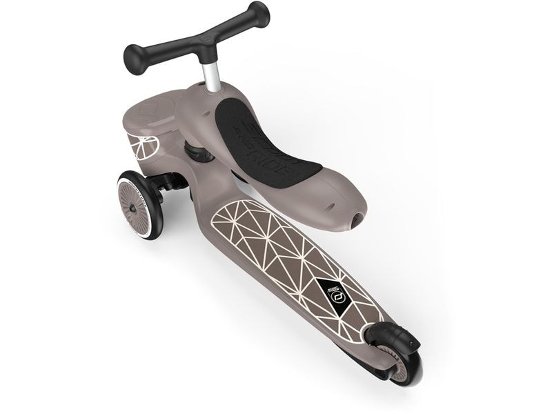 Scoot and Ride Scooter Brown lines Braun Scooter mit Sitz