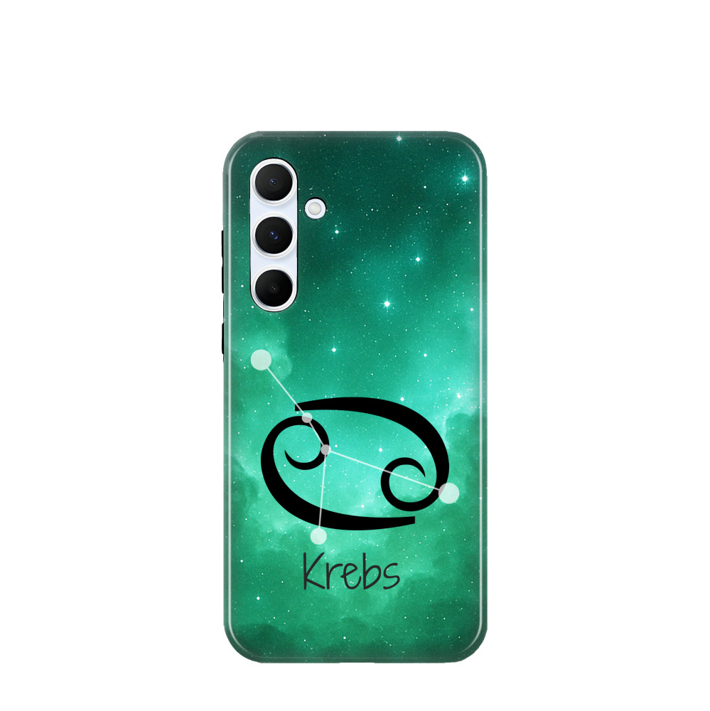 Samsung Galaxy A55 Hybrid (Kunststoff / Gummi) Hülle Krebs 2 - Grün