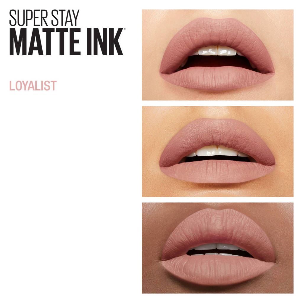 Een lippenstift die goed vasthoudt en niet droogtSuperStay Matte Ink lippenstift – 5 Loyalist