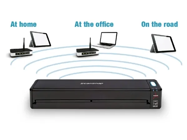 Ricoh ScanSnap iX100 - Scanner med papirfødning - Contact Image Sensor (CIS) - 216 x 863 mm - 600 dpi x 600 dpi - USB 2.0, Wi-Fi