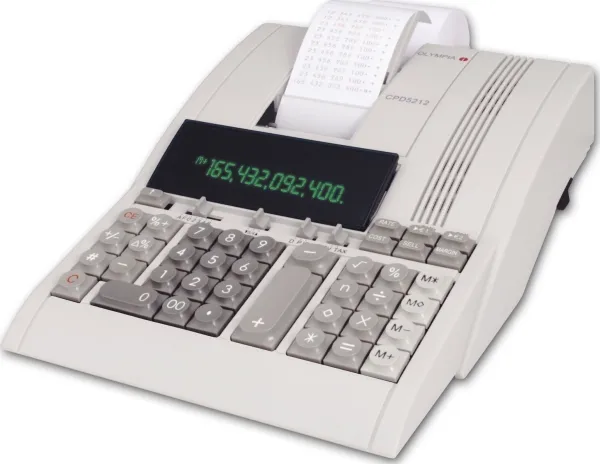 Olympia CPD 5212 - Printe-regnemaskine - VFD - 12 cifre - AC adapter