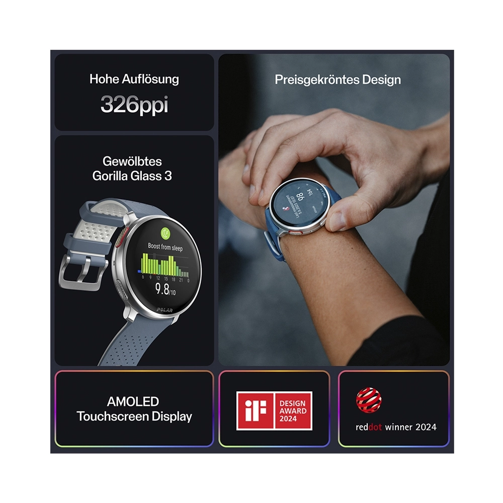 Polar Vantage V3 Smartwatch Sky Blue 47mm