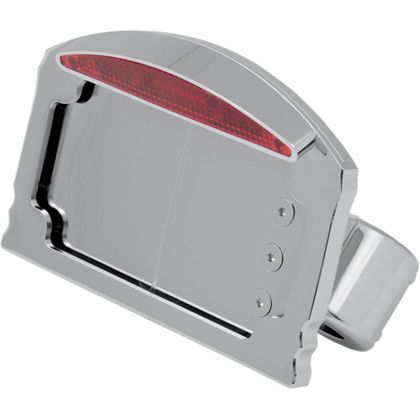 Support de plaque Drag Specialties avec feux arrière à led - Gris