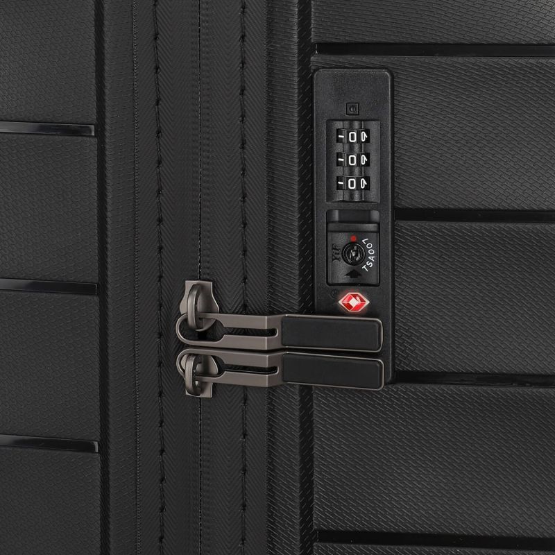 Valise rigide Mooby extensible 66 cm Noir
