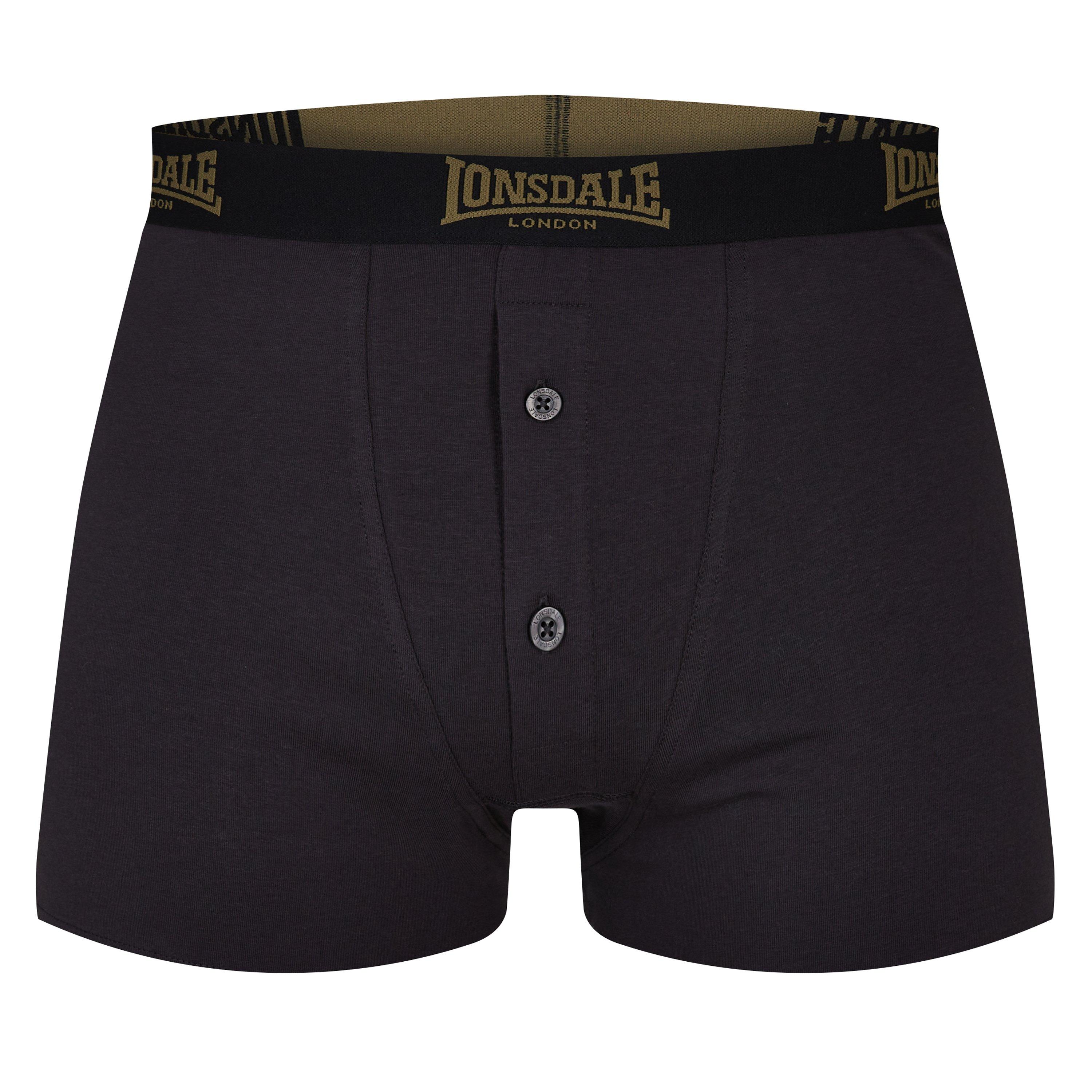 Lonsdale 2 Pack Boxers Mens