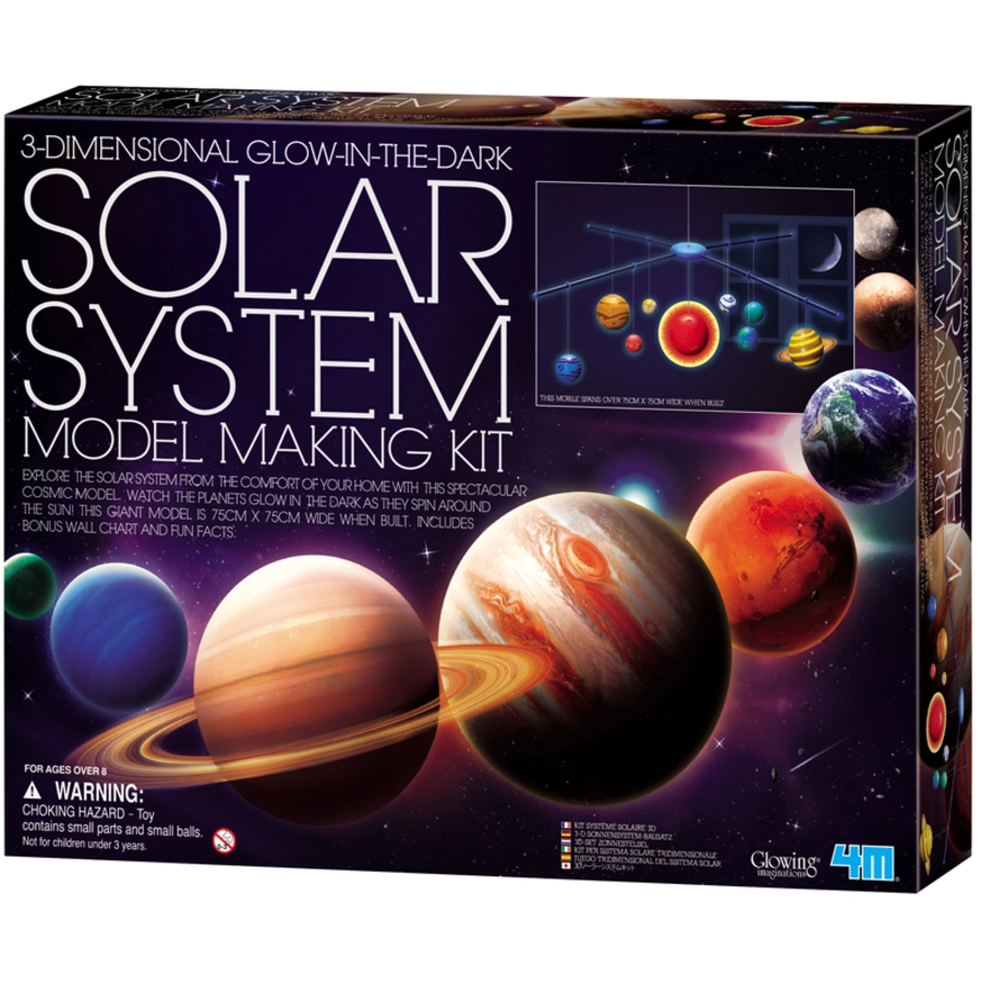 4M Glowing - Model Making Kit - 3D Leuchtendes Sonnensystem Mehrfarbig