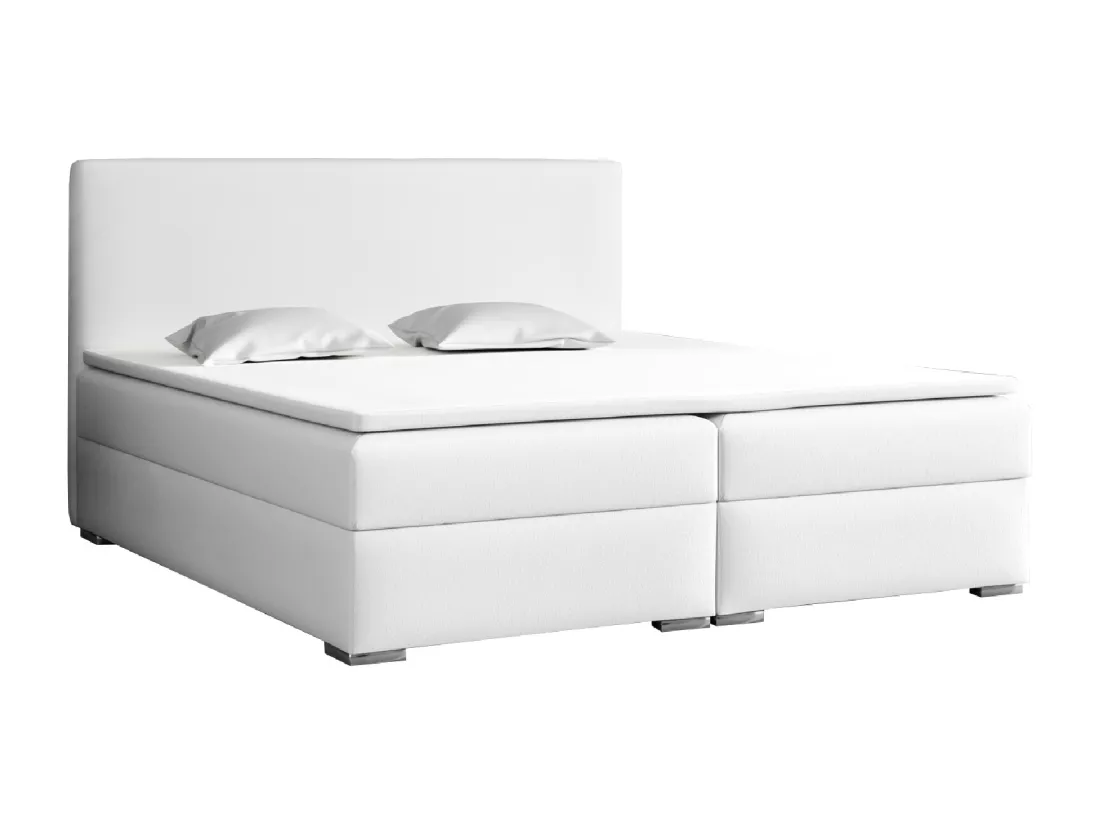 LIT BOXSPRING avec surmatelas Soler 160x200 cm, Soft 17 (Blanc)
