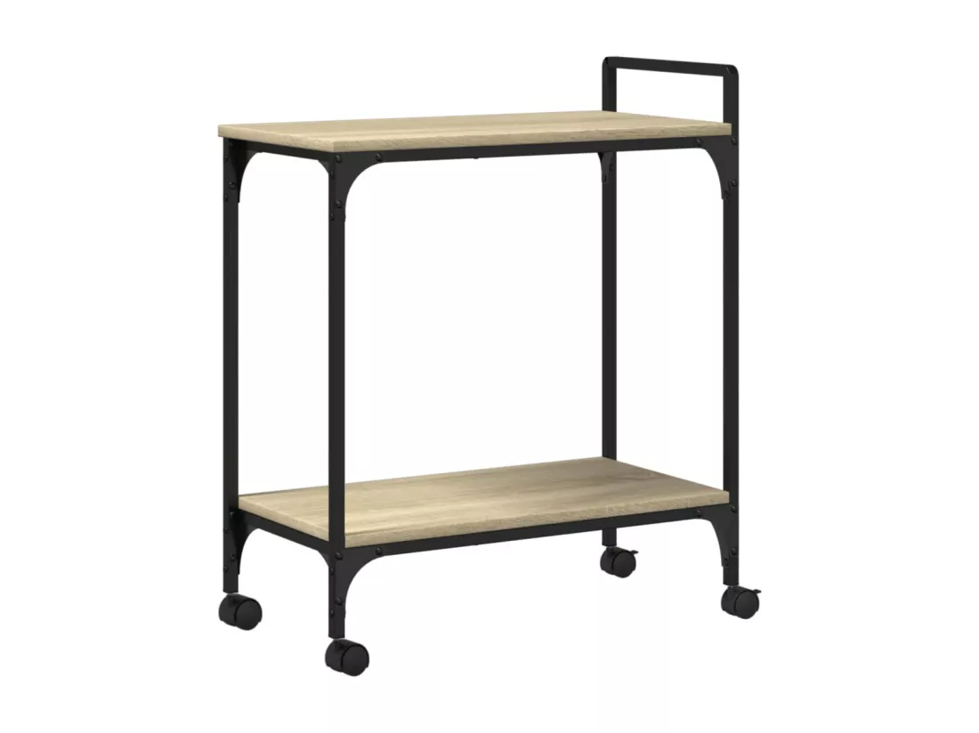 Chariot de cuisine chêne sonoma 60,5x31x72,5 cm bois ingénierie