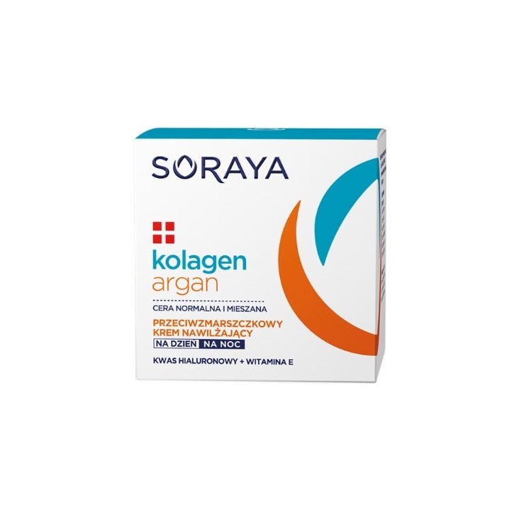Soraya Collagen + Argan Anti-Falten Feuchtigkeitsspendende Gesichtscreme Tag/Nacht 50 ml