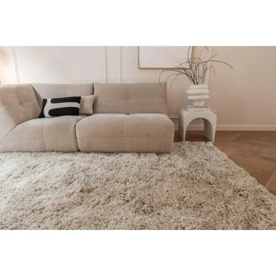 Interieur05 Hoogpolig Vloerkleed Polyester Pilo Beige - 150 x 80 cm