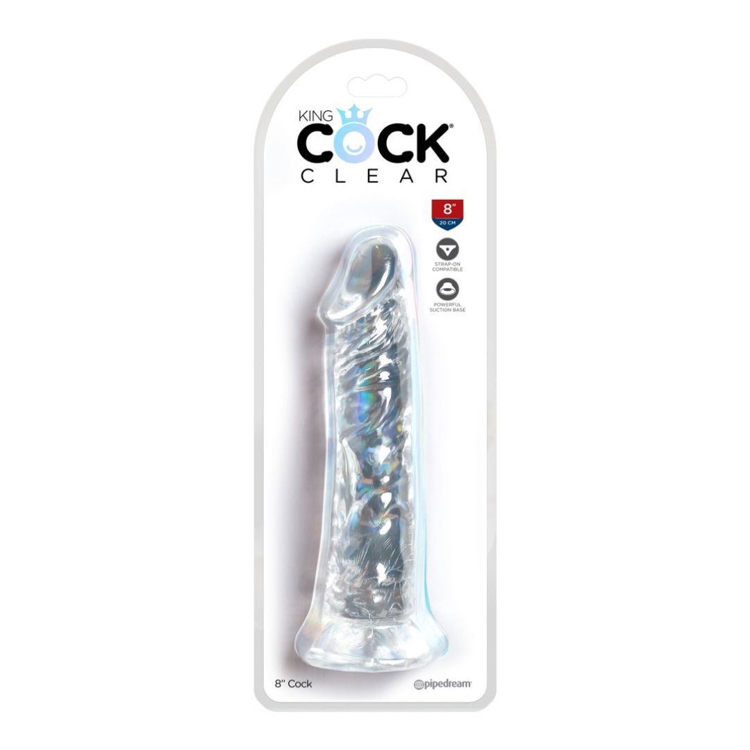 Naturdildo mit Saugnapf 8“ | Kompatibel mit Strap-on | King Cock