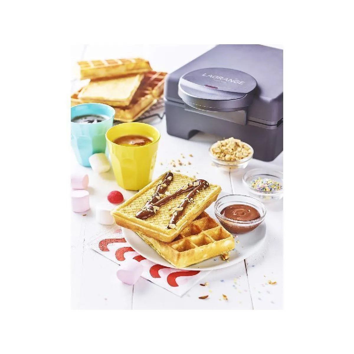 Gaufrier 3en1 1070w - 029424 - LAGRANGE