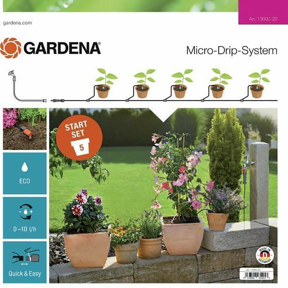 Kit d'arrosage goutte-à- goutte pour plantes en pot s