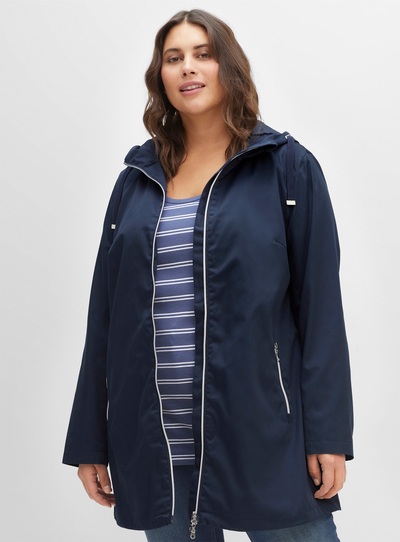 Sheego Outdoorjacke mit Kapuze