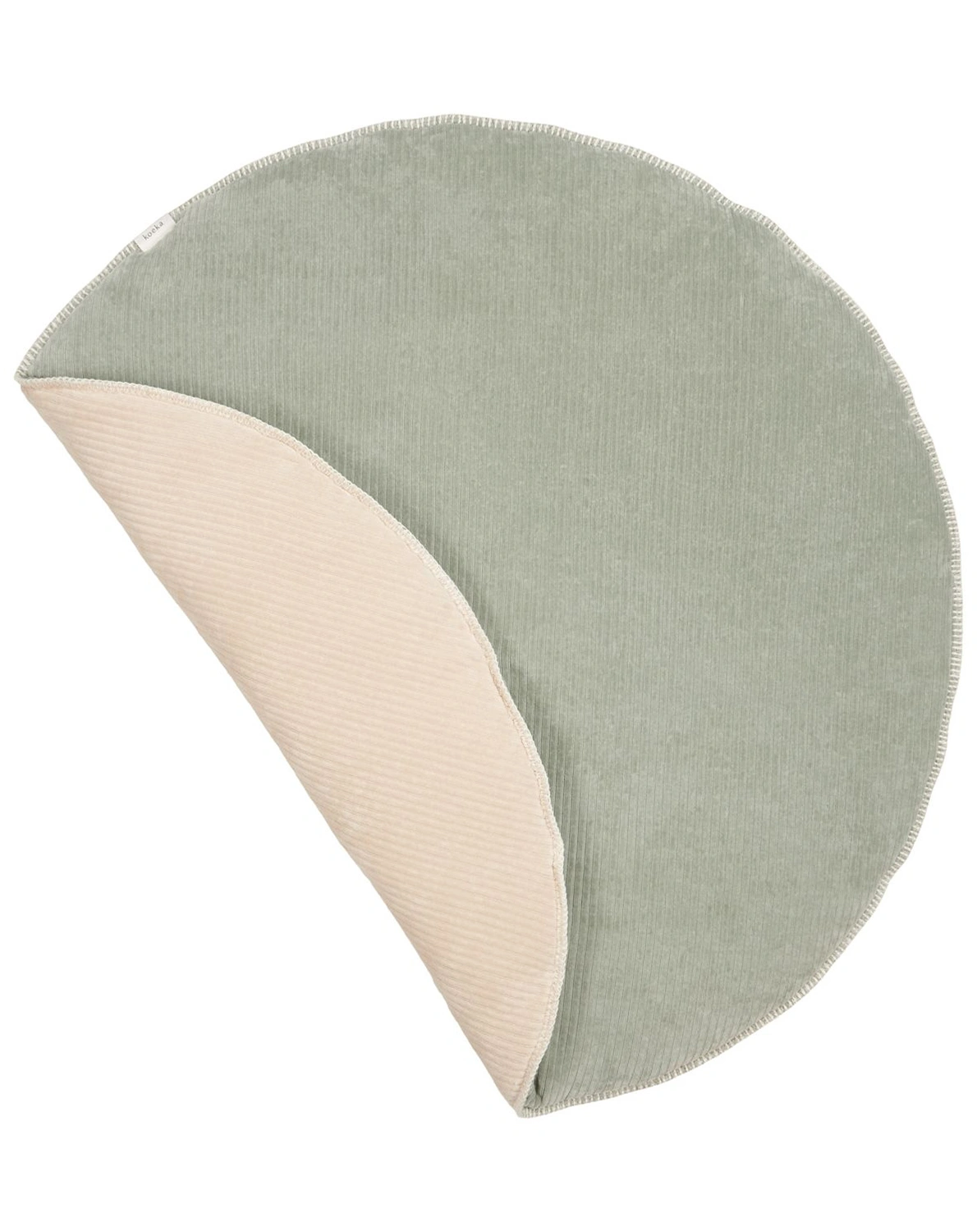 Krabbeldecke VIK (Ø 95) rund in shadow green/sand