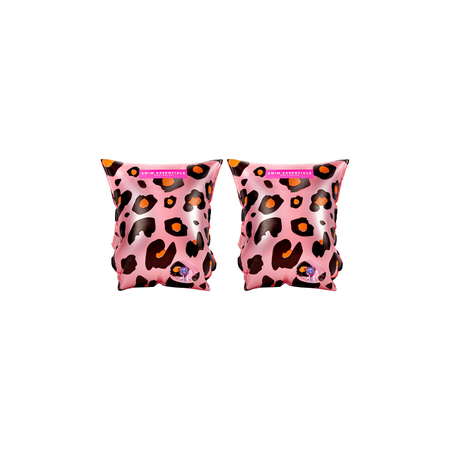 Swim Essentials Zwembandjes Panterprint Rose Goud, 2-6 jaar