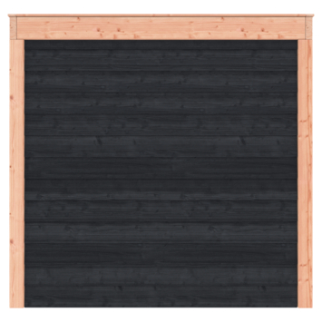 Tuinhuis Douglas hout Zweets rabat onbehandeld zwart 205 x 255 cm
