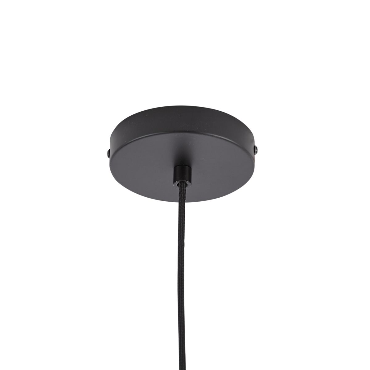 Design hanglamp zwart met smoke glas - Domo