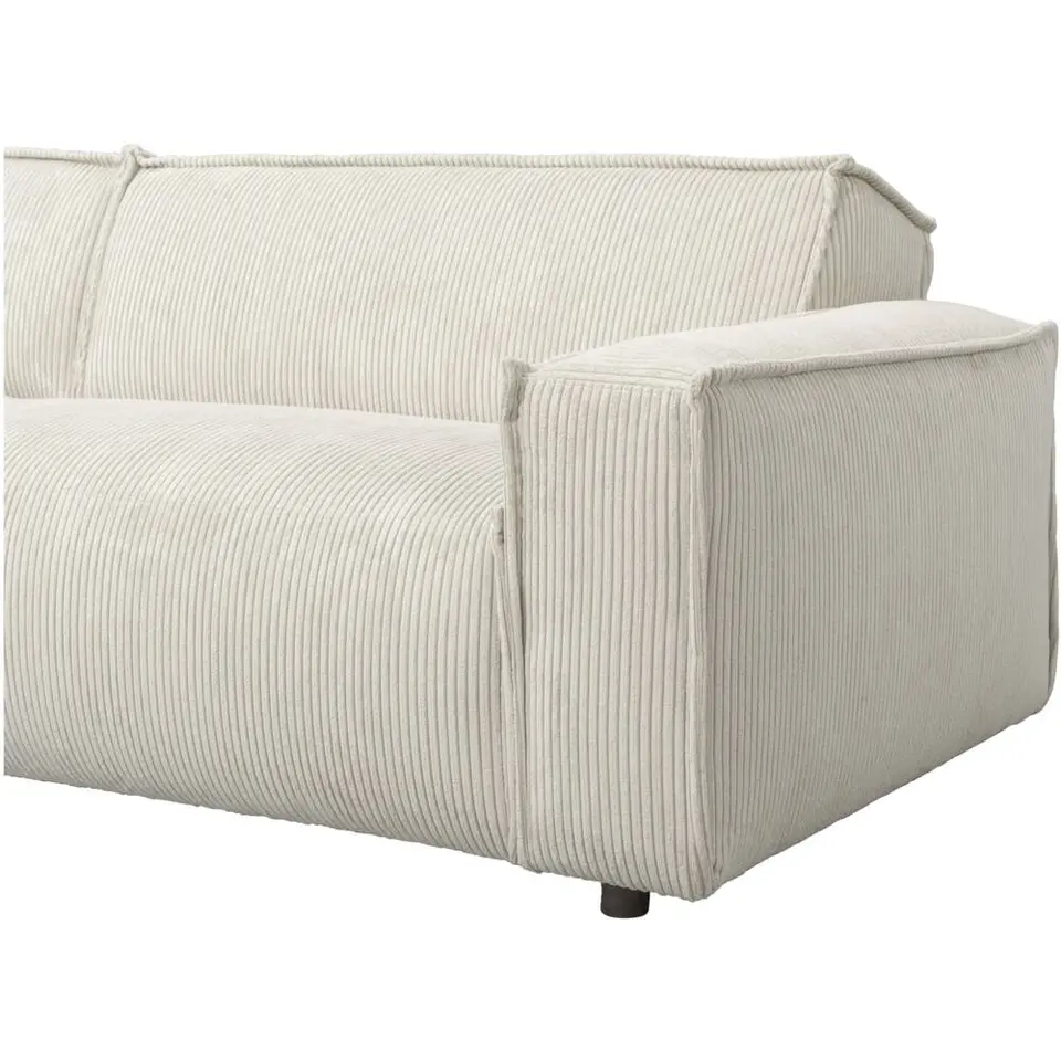 Bank Brooklyn met chaise longue links - Soop - crème