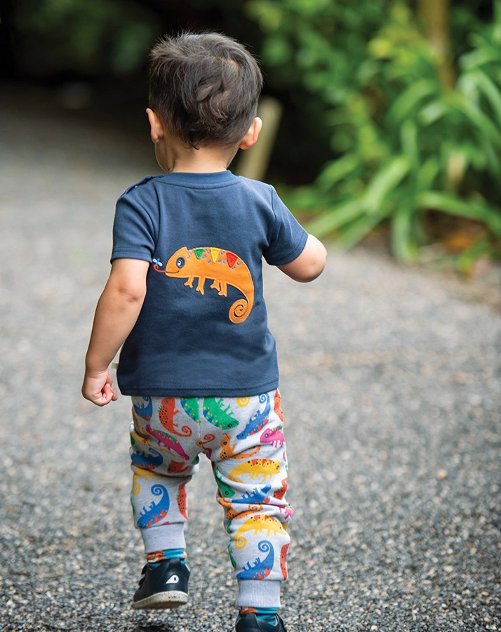 T-Shirt PLAYDATE – CHAMELEON in dunkelblau