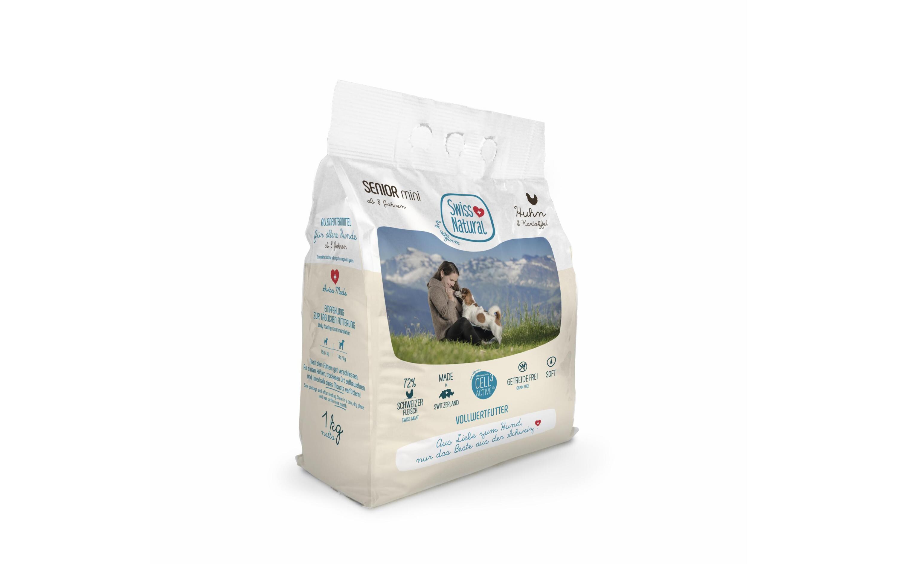 Halbfeuchtfutter Senior Soft Mini Huhn & Kartoffeln, 1 kgAlleinfuttermittel Soft Mini für Hunde-Senioren