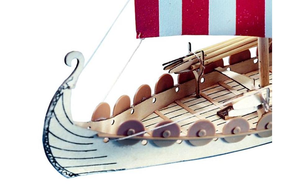 Bausatz Mini Oseberg, 240 mm 1:50Vikingerschiff Modellbausatz