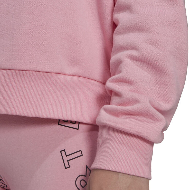 adidas Essentials Outlining Logo hættetrøje Pink