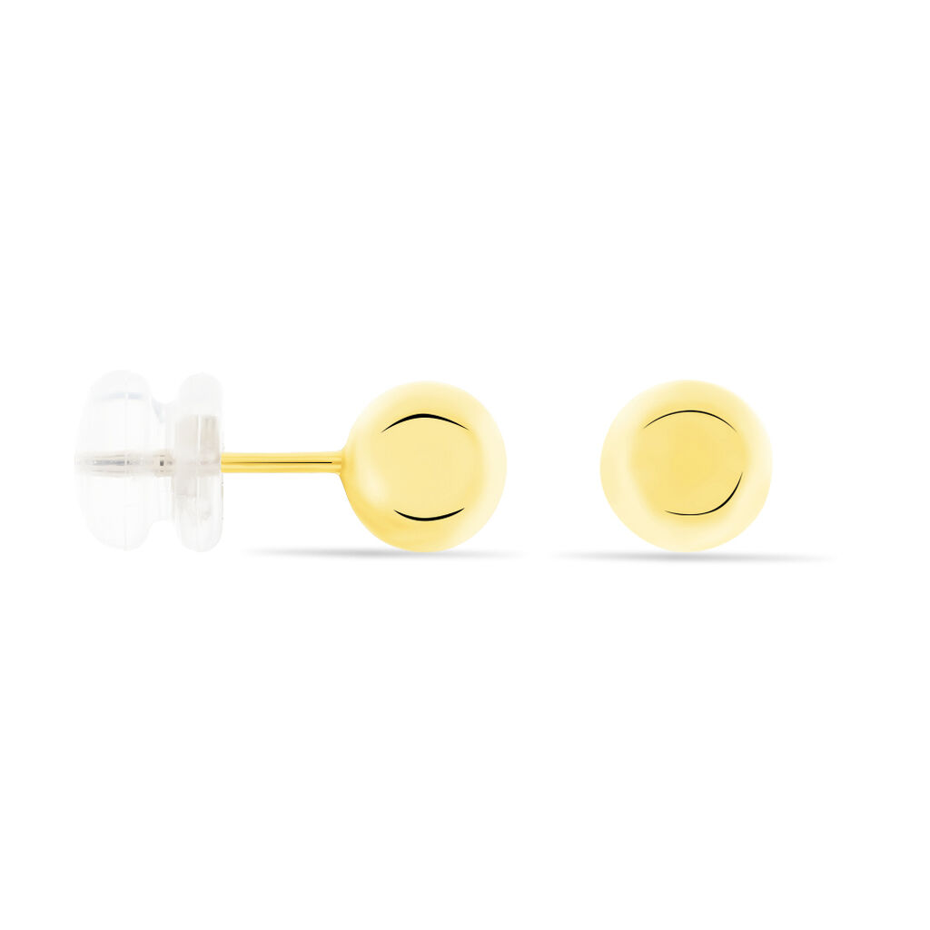 Boucles D'oreilles Puces Fidelia Boule Or Jaune