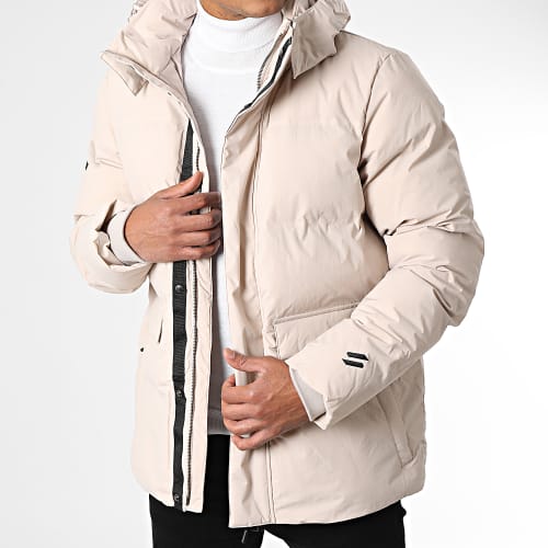 Parka Capuche Short Boxy MS311387A Beige