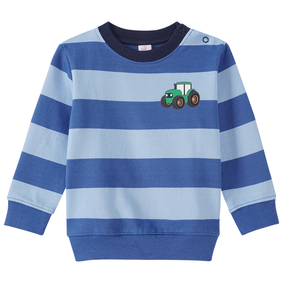 Topomini Baby Sweatshirt mit Streifen blau / hellblau