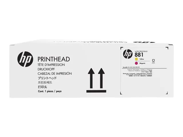 HP 881 - Gul, magenta - original - printhoved - for Latex 1500, 3000, 3100, 3200, 3500, 3600