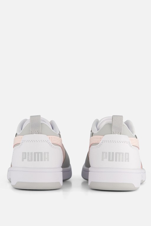 Puma Rebound v6 lo Sneakers wit Imitatieleer