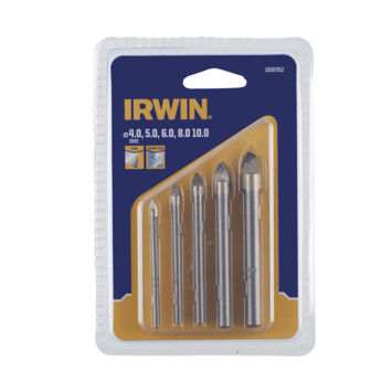 Irwin tegel- en glasborenset 5-delig Ø4-11 mm