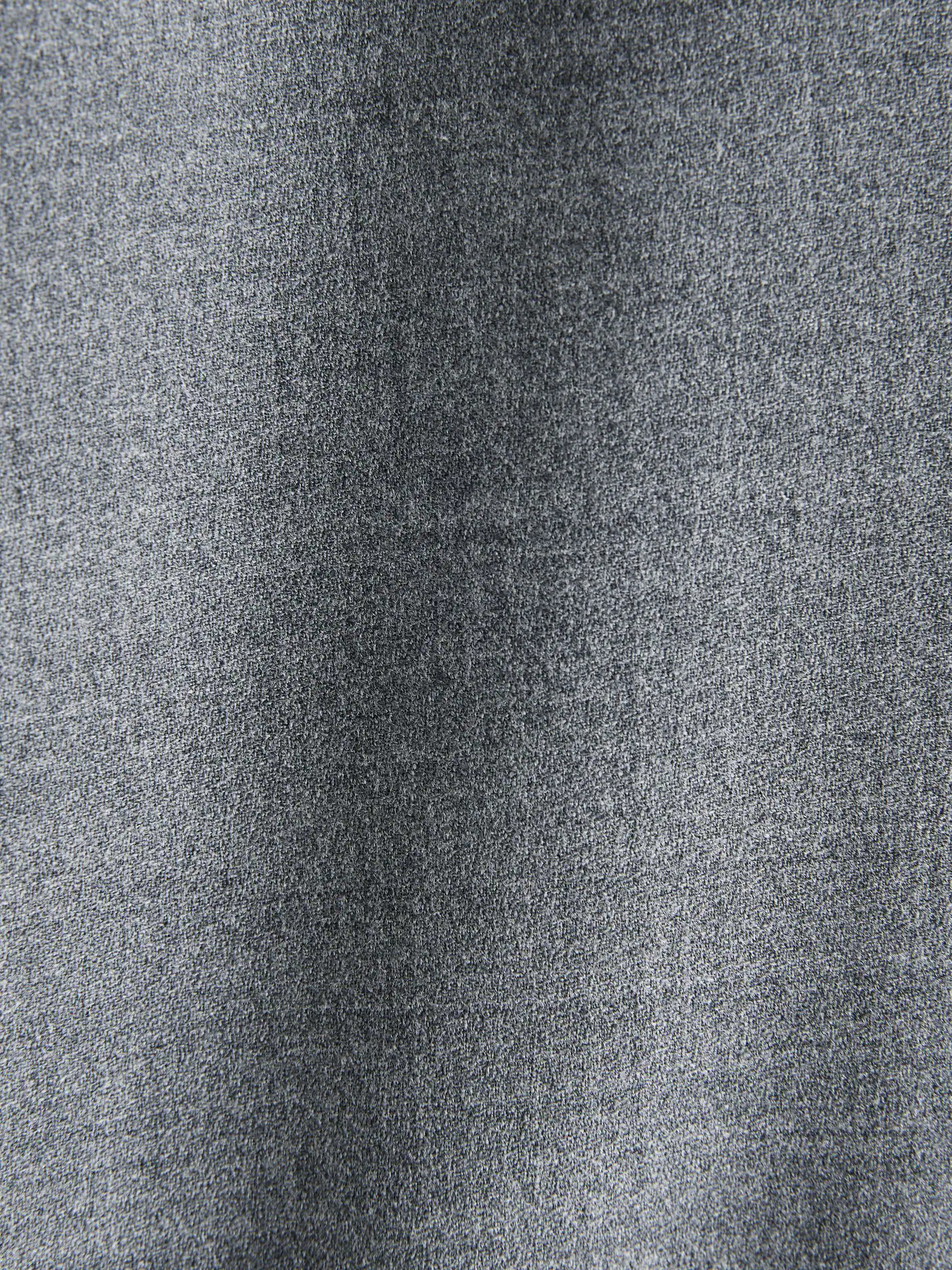 Grijs - Elasticated Waist Wool Rich Textured Formal Trousers