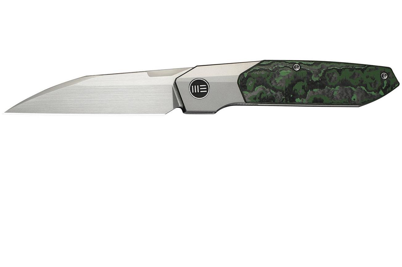 WE Knife Brr15 WE24007-4 Satin M390, Titanium Jungle Wear FatCarbon Inlay, zakmes, Rafal Brzeski design