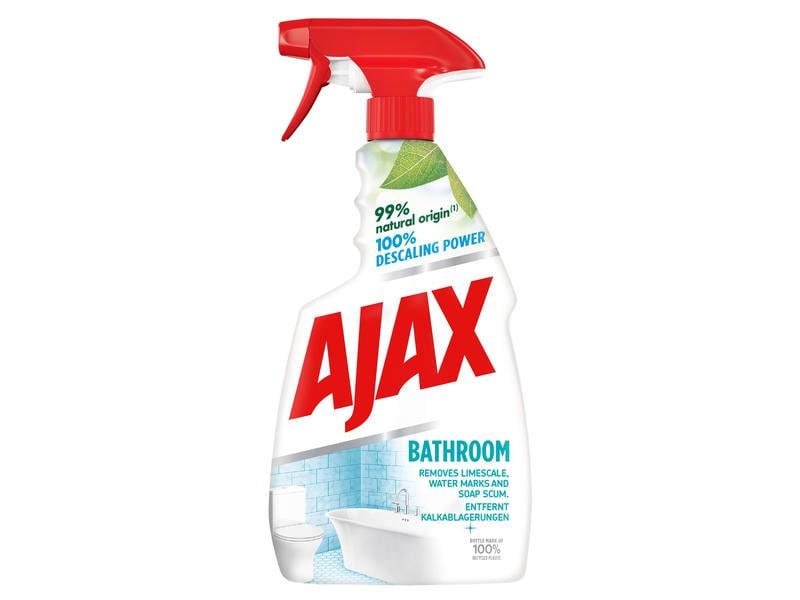 Ajax Badreiniger 750 ml Kraftvoller Badreiniger gegen Kalkablagerungen