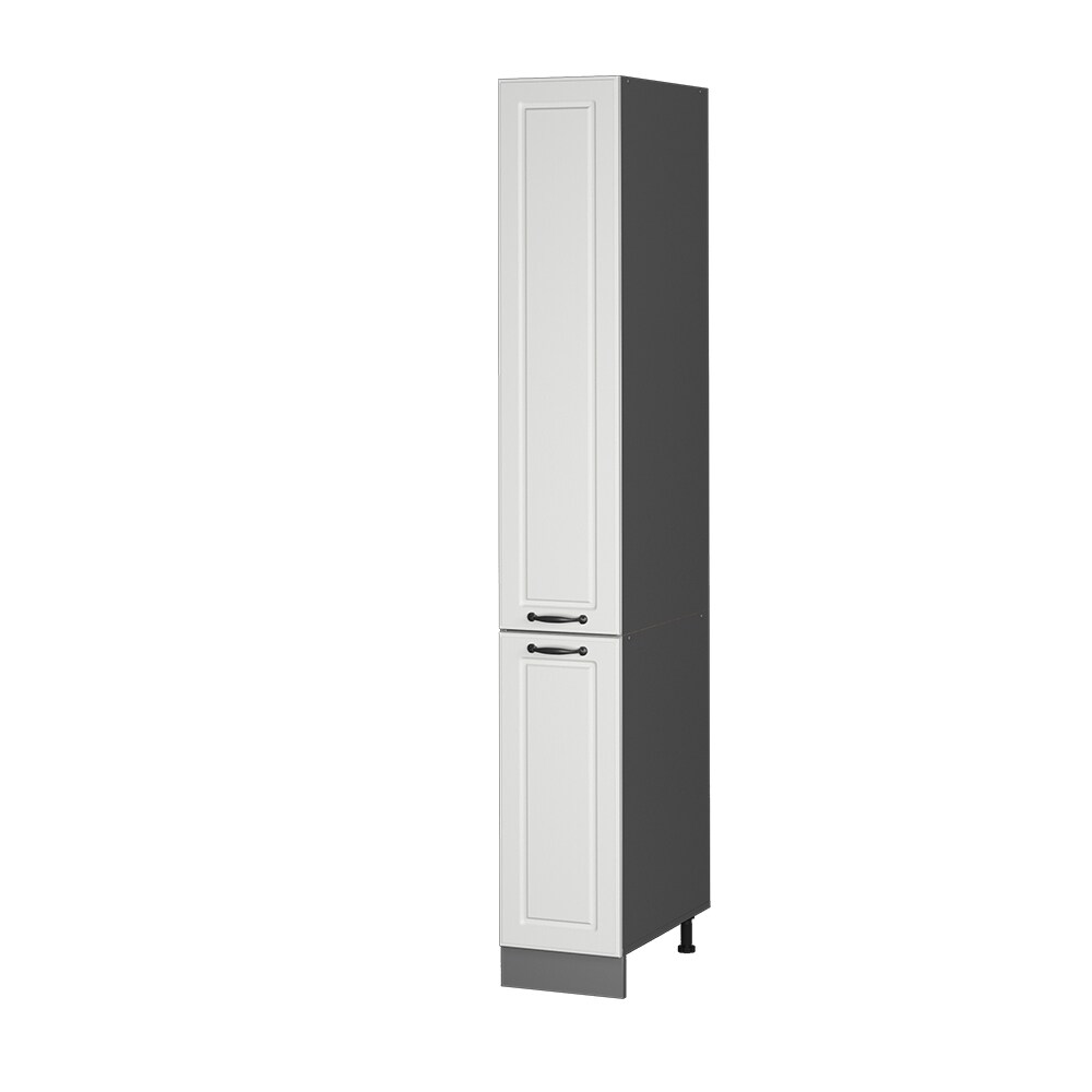 Vicco Apothekerhochschrank Küchenschrank Küchenzeile R-Line Landhaus 30 cm Anthrazit Weiß
