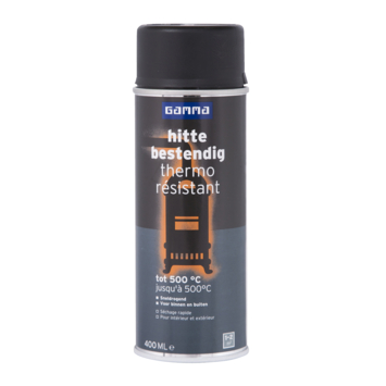 GAMMA spuitlak hittebestendig zwart 400 ml