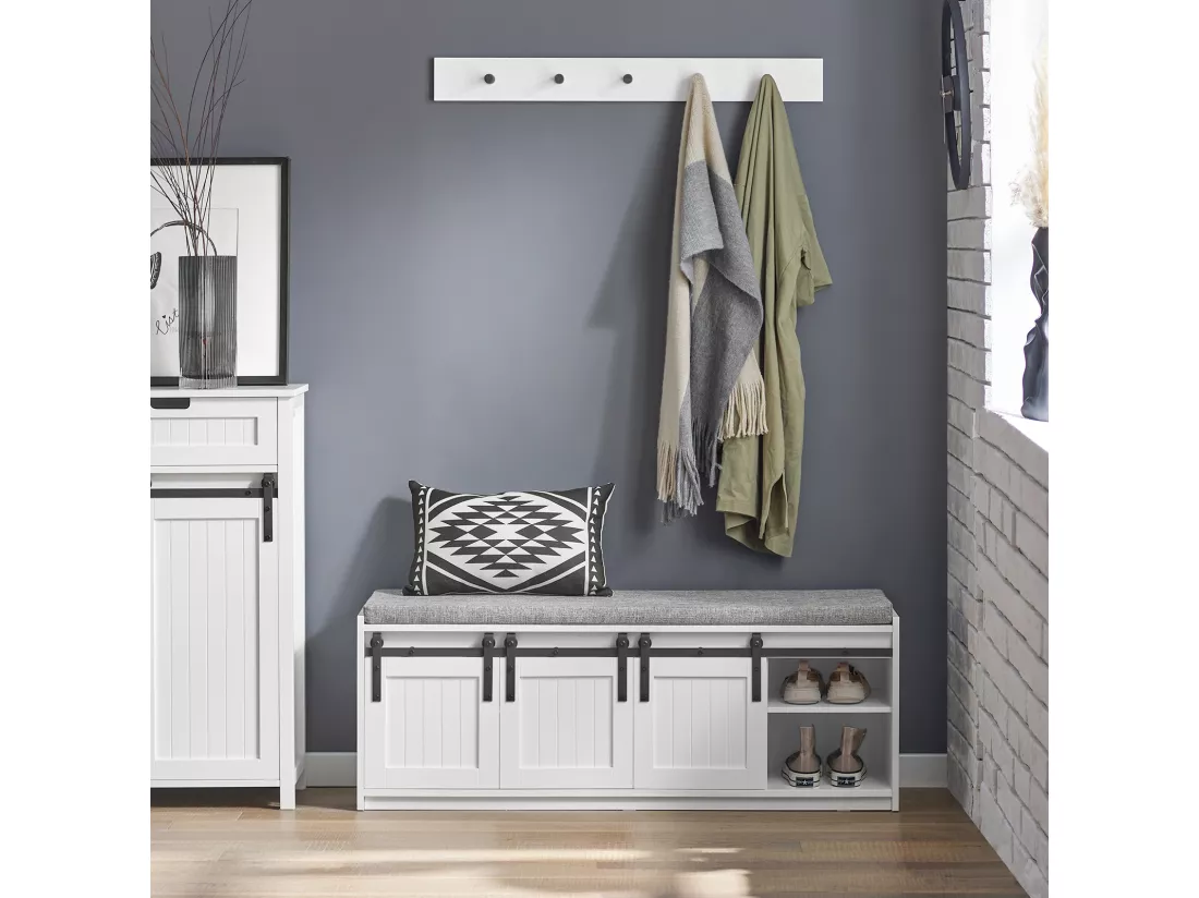 Étagère à Chaussures, Meuble à Chaussures, Porte-Chaussures avec 6 Compartiment, FSR133-W