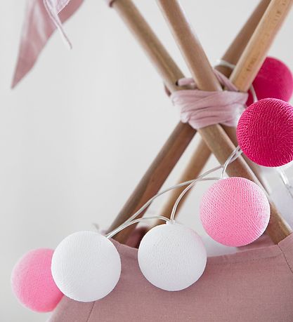 Iris Lights Lysk?de - 290 cm - 20 Lys - Flamingo