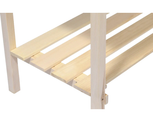 Verhoogd tuinbed op palen, dobar, inclusief plank, 80 x 40 x 78 cm, naturel