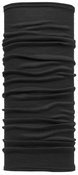 Buff Kids' Lightweight Merino Wool Tubular Solid Black