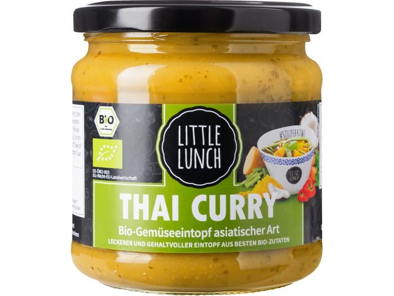 Little Lunch Thai Curry Bio 350 ml Aromatisches Fertiggericht mit Linsengemüse