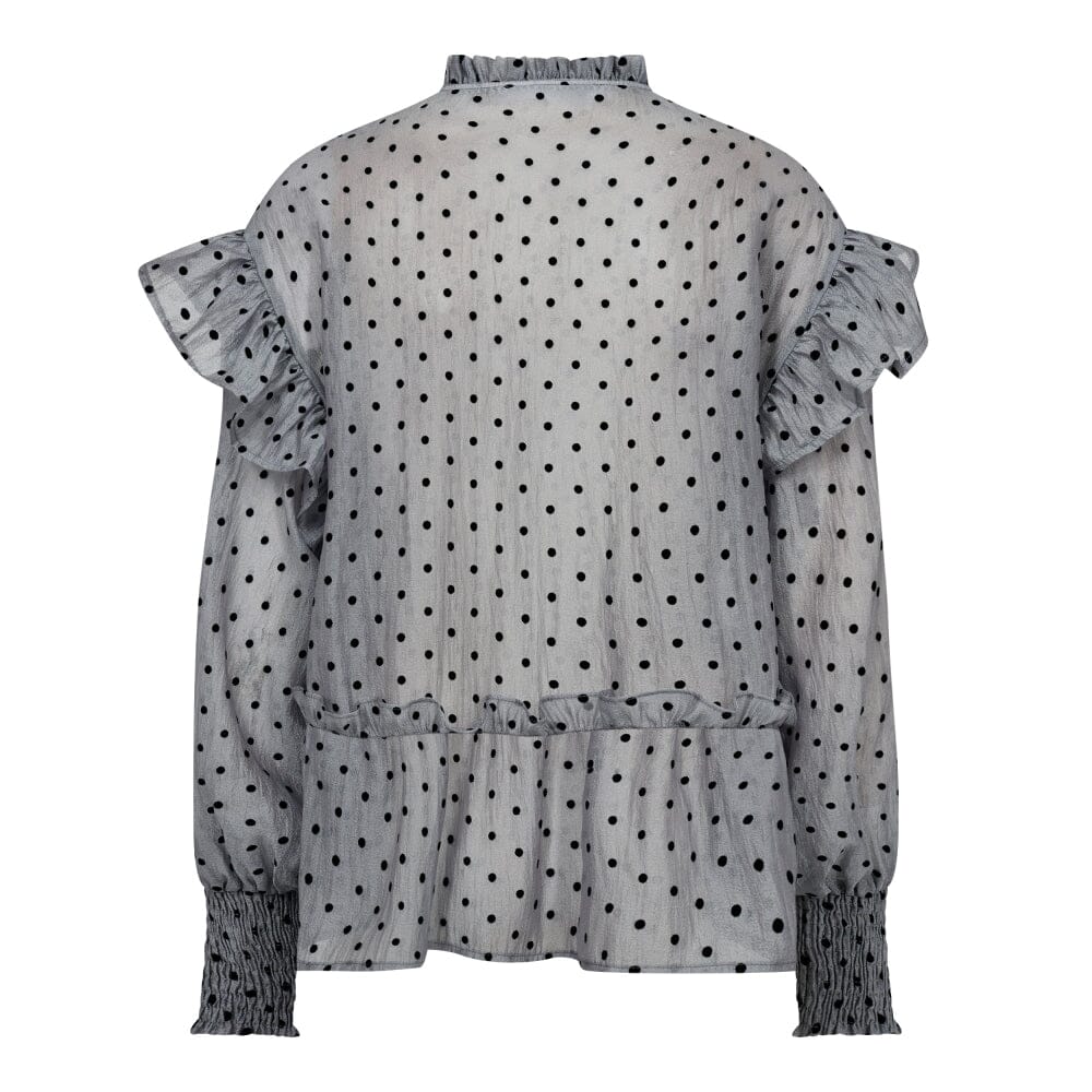 Co´Couture Katinkacc Dot V-Frill Blouse 35560