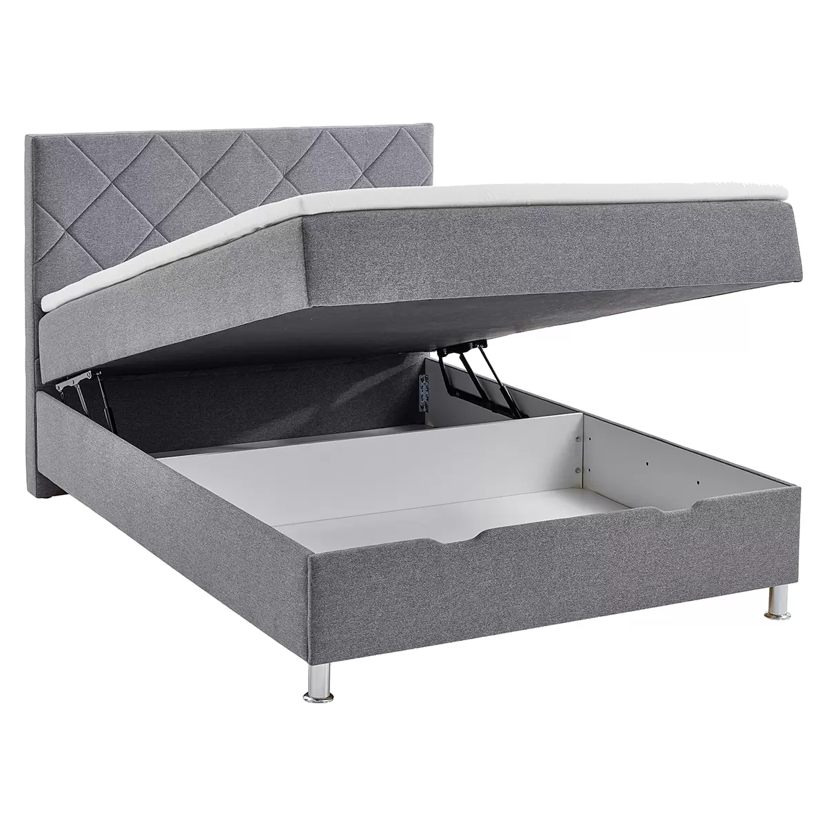 Boxbett Leo 140x200 Hellgrau