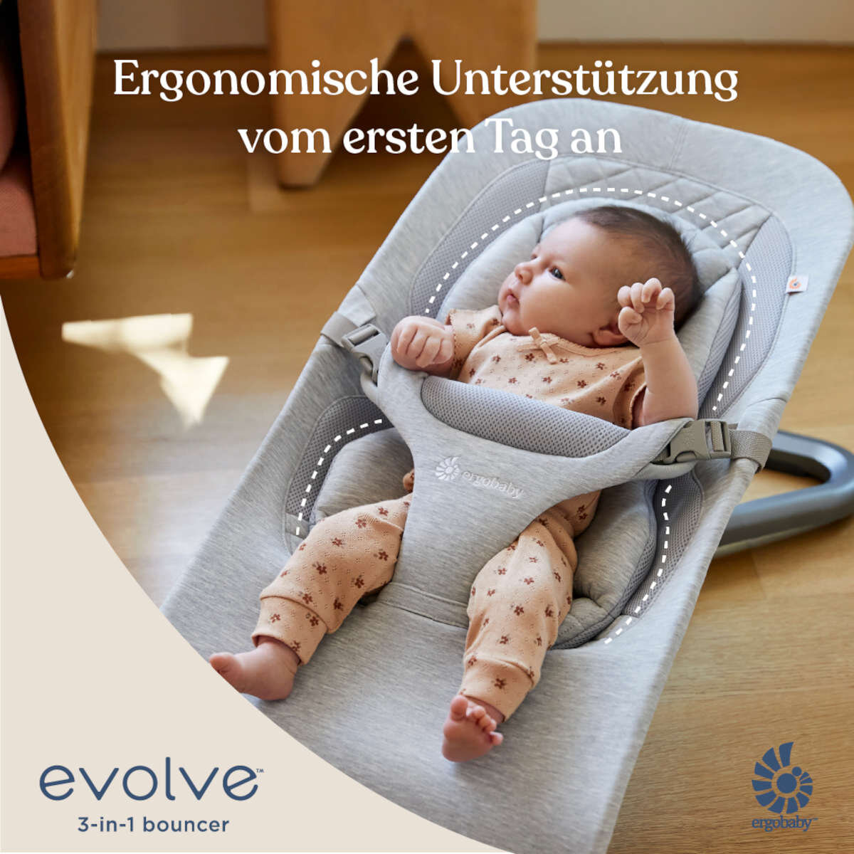 Ergobaby Ergobaby Evolve Bouncer Babywippe für Neugeborene