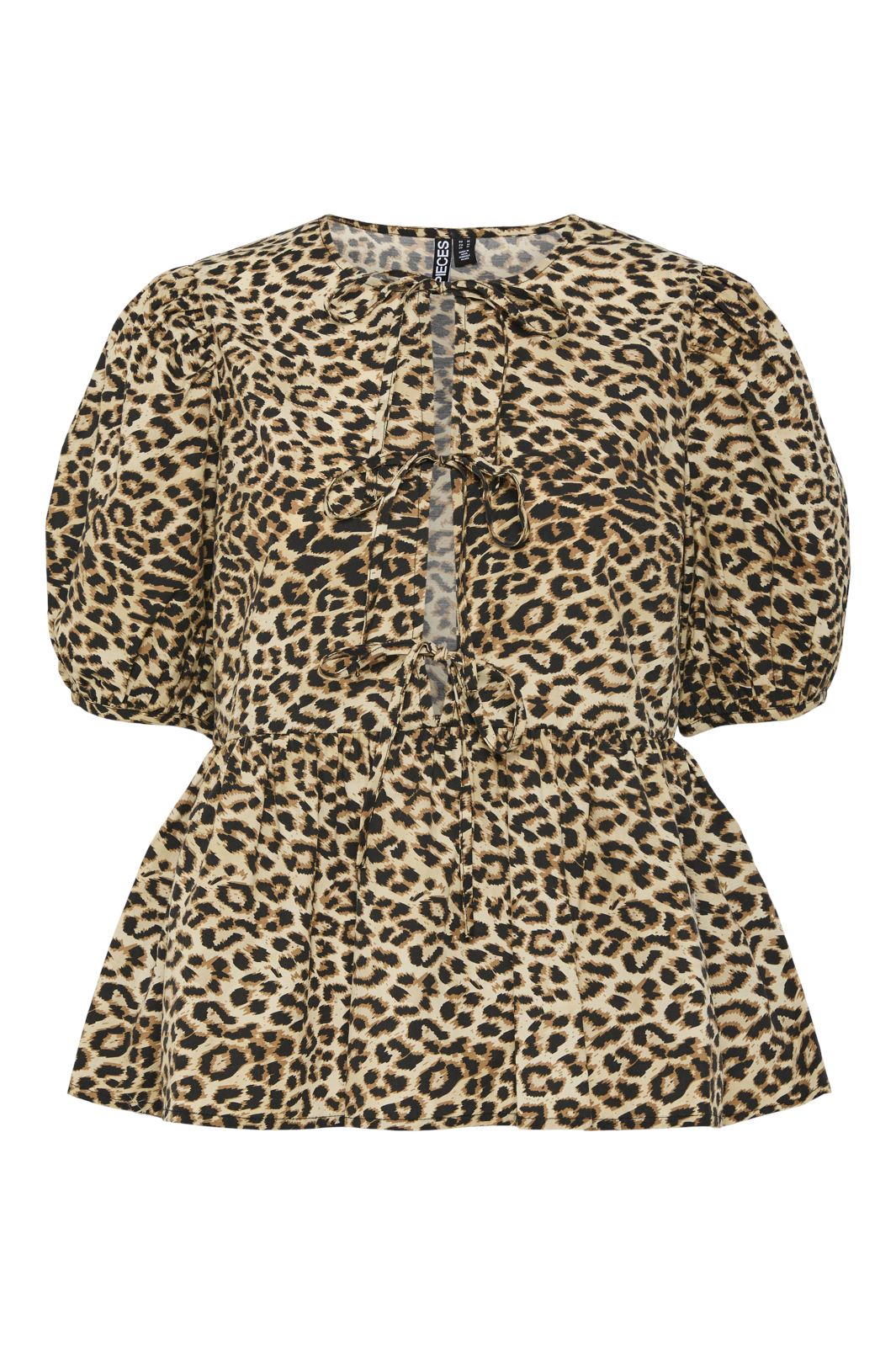 Pieces Pcnancy O-Neck 2/4 Tie Top