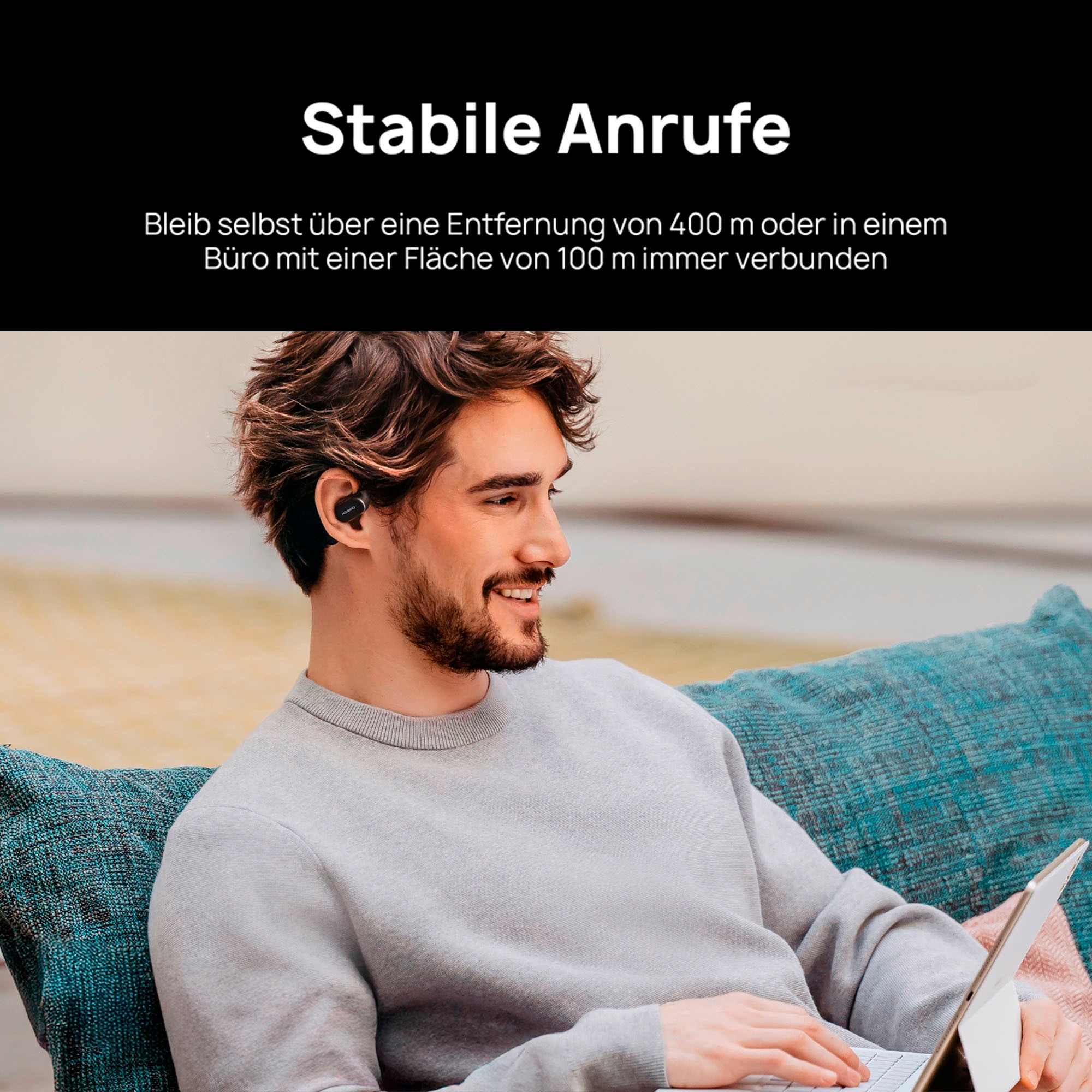 Huawei Open-Ear-Kopfhörer »FreeArc« A2DP Bluetooth Freisprechfunktion