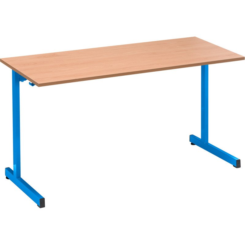 Table scolaire 2 places SYLLAB L.130 cm plateau hêtre - taille 4 pour CP/CE1